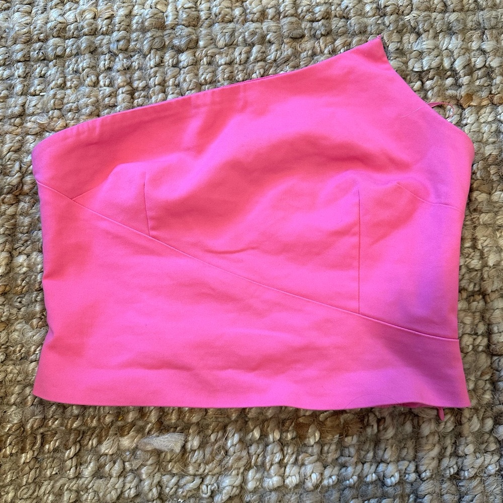 Superdown Pink Asymmetrical Top